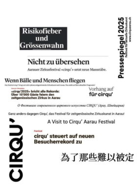 Cirqu 2025 Pressemappe Cover